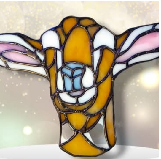 Stained Glass Goat