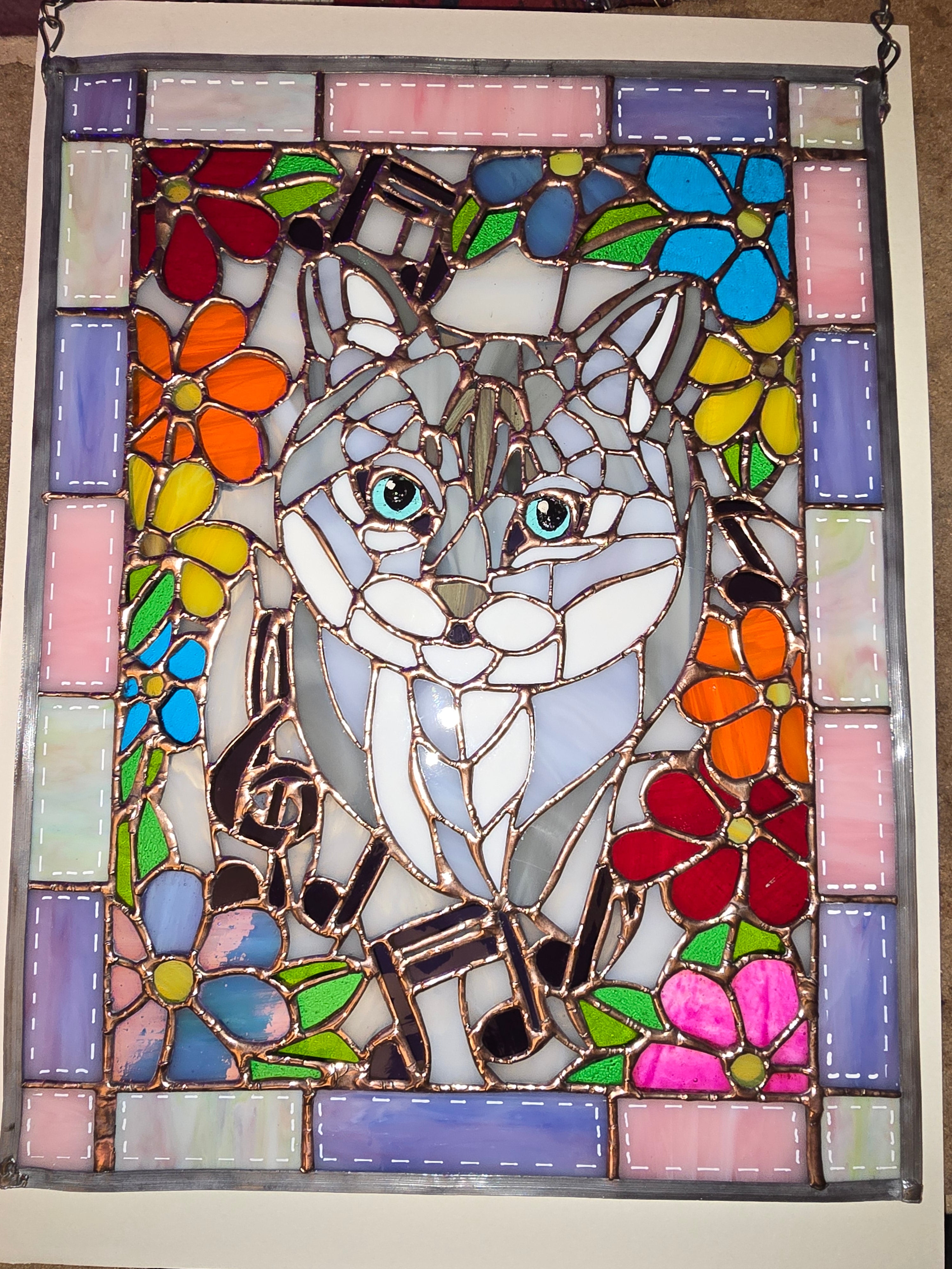 Custom Made Stained Glass Panel
