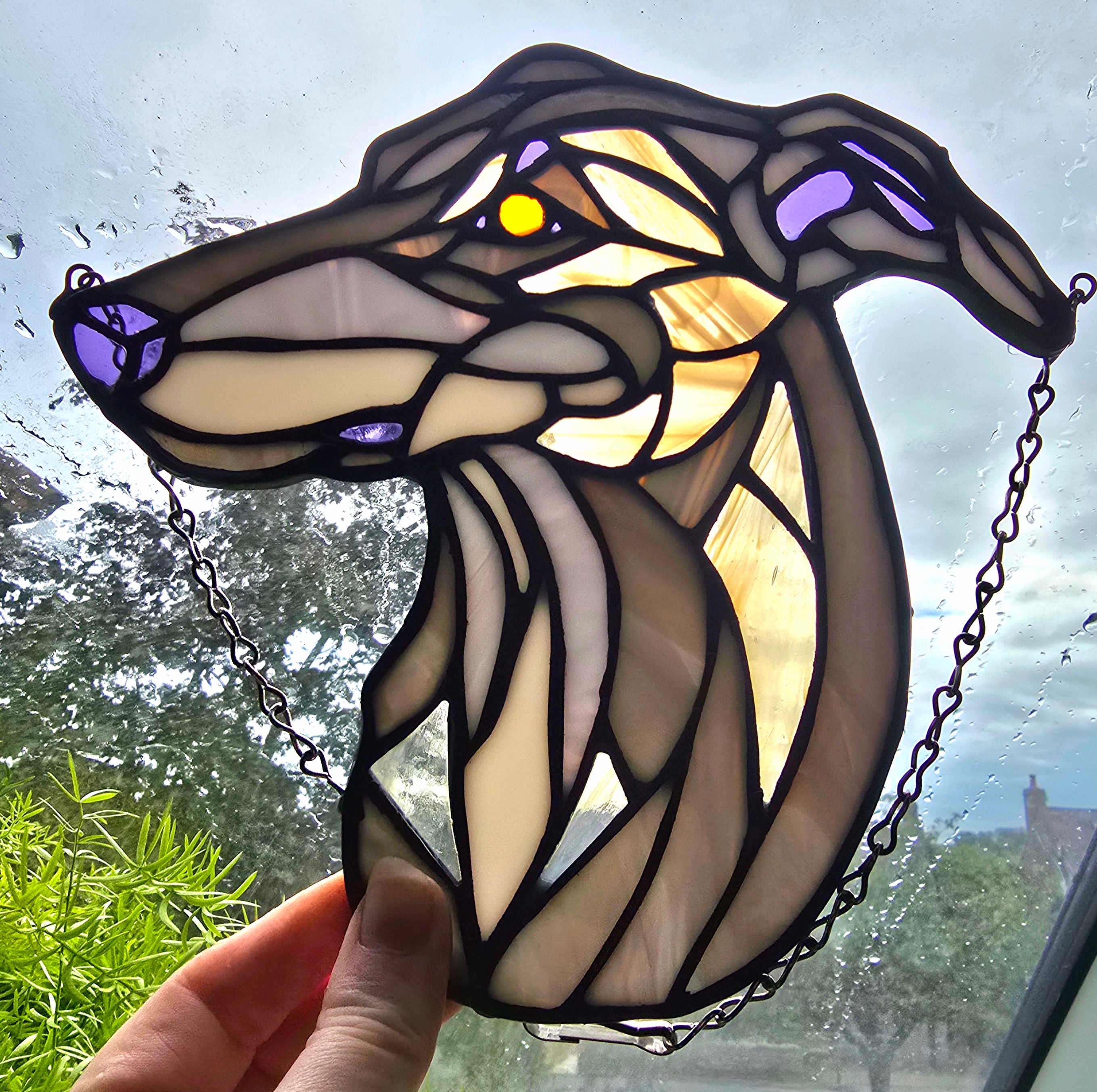 Stained Glass Greyhound