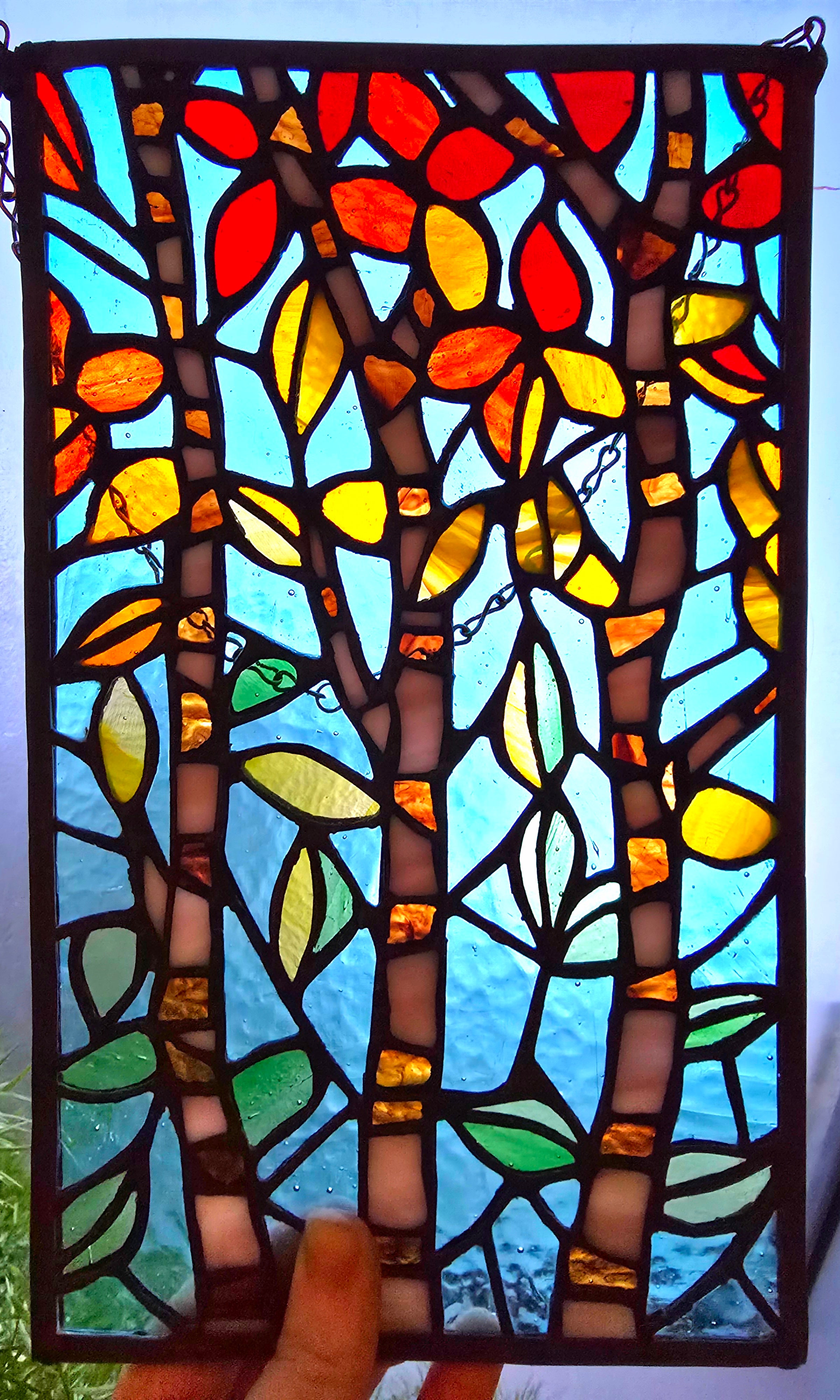 Birch Trees Blue