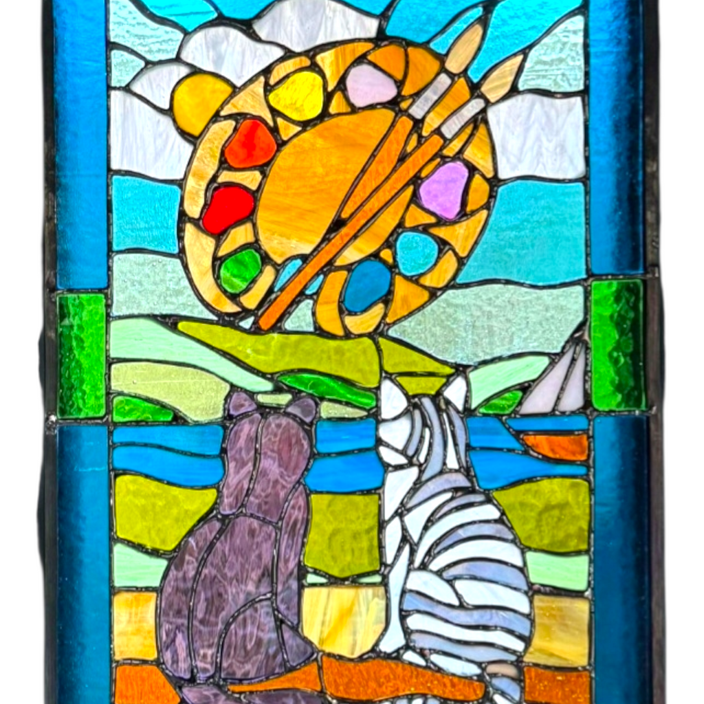 Custom Made Stained Glass Panel