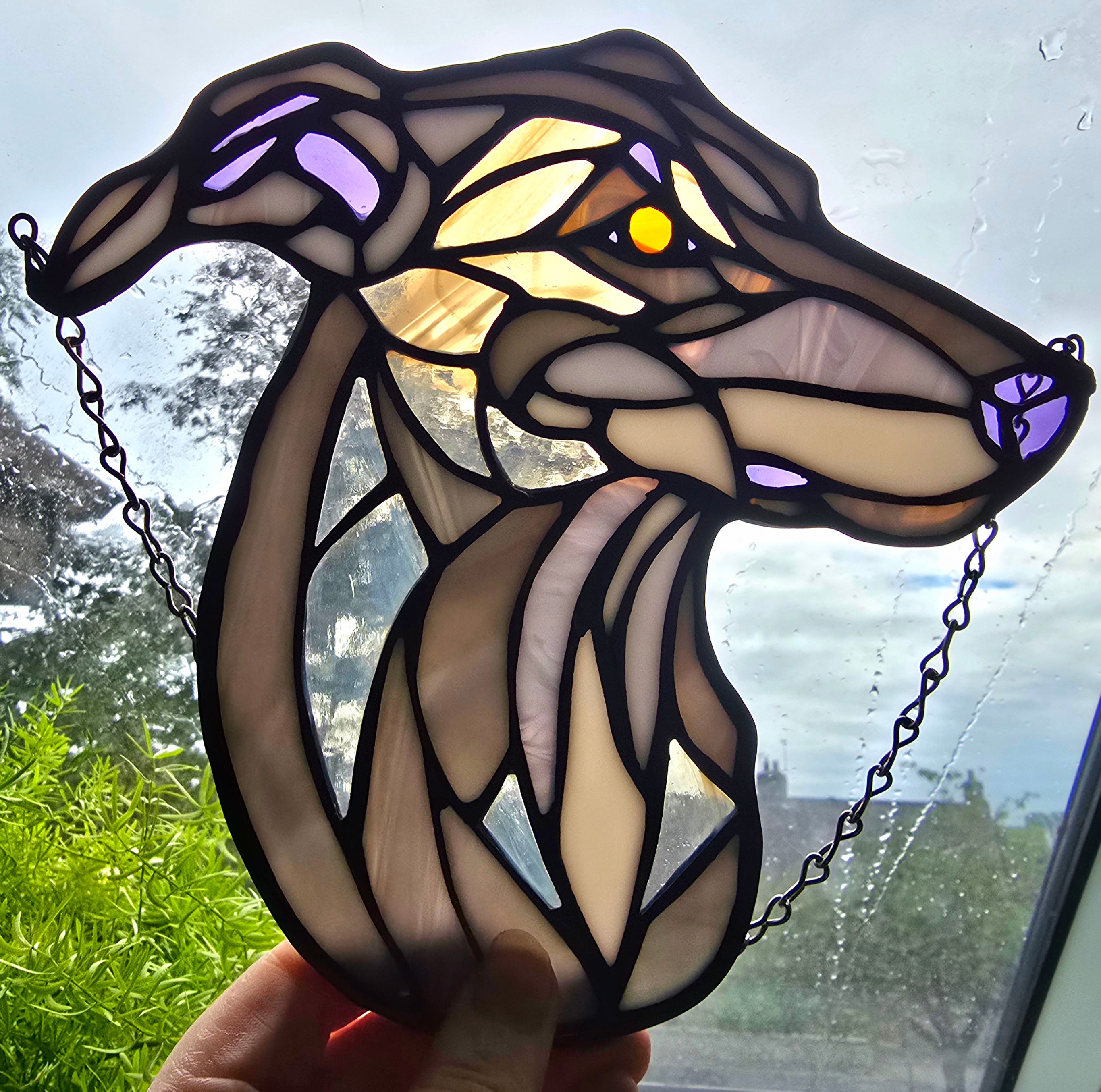 Stained Glass Greyhound